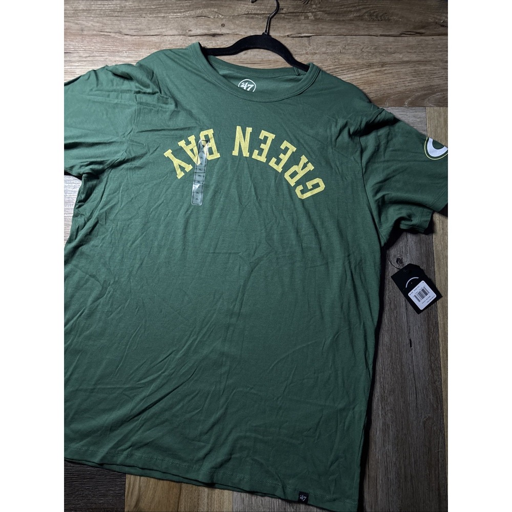 47 Brand Green Bay Packers NFL T-Shirt Mens XL Elm Green Graphic Tee New NWT